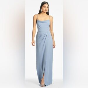 NWT Sachin & Babi Paulina 4-Way Stretch Crepe Gown –Slate Blue Slate Blue Size 6
